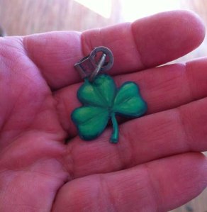 This is what I got when I opened the pinhole camera in the darkroom. Thanks, whoever you are! I need all the luck I can get!