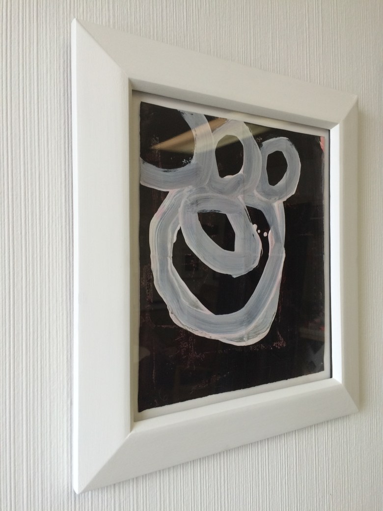 white contemporary picture frame made in Maine by Johanna Moore